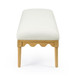 Oodle - Vegan Mohair Bench, Natural Ash Legs