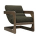 Palma - Textured Weave Accent Chair With Brown Base