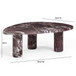 Libby - 2-Piece Faux Marble Nesting Coffee Table Set - Red Levanto