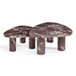 Libby - 2-Piece Faux Marble Nesting Coffee Table Set - Red Levanto