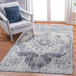 Payas - 6' X 9' Medallion Area Rug - Cream / Blue