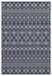 Sunshine - 5'3" X 7'3" Indoor & Outdoor Area Rug Polypropylene - Blue