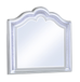 Mystic Crown Top Mirror in Silver by Galaxy Home Furnishings