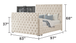 Encore Upholstered Sleigh Storage Bedroom Set