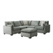 Deville - Modular 5 Piece Sectional - Nova Gray