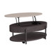 Nica - Lift Top Coffee Table - White And Brown