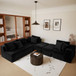Modular U-Shaped Sectional Sofa With Reversible Design