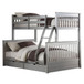 Haley II - Twin Over Full Bunk Bed With Storage