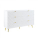 Gaines - 55" Dresser - White High Gloss