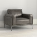Transitional Fabric Chair - Dark Gray