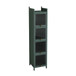 Glass Door Cabinet With Tier Storage