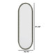 Oval Retro Mirror, Wall Hanging Mirror For Living Room