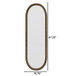 Oval Retro Mirror, Wall Hanging Mirror For Living Room