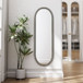 Oval Retro Mirror, Wall Hanging Mirror For Living Room