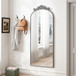 Vintage Arched Full Body Mirror, Wall Mounted For Living Room