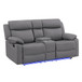 Blanche - Console Reclining Loveseat With LED Lights