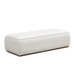 Grainy Footstool For Home - Beige