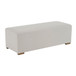 Simple Long Ottoman For Living Room - White