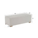 Simple Long Ottoman For Living Room - White