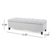 Glouster - Storage Ottoman - Light Gray