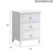 Daniel - 3 Drawer Nightstand - White