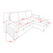 Montero - Sofa With Pull Out Bed, Drop Down Table, USB And Cup Holders, Storage Chaise - Charcoal Black