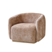 Emily  Modern Swivel Accent Chair In Chenille