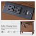 Savannah 1-Drawer 28.43 in. W Nightstand with Built-In Charging Station