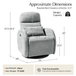 Abelie Electric Nursing Rocker Chair in Chenille