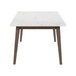 Edison - Rectangular Leg Table With Faux Marble Top - Brownstone