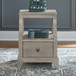 New Haven - Chairside Table - Sanctuary White