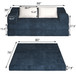 3 Seat Folding Floor Couch & King Size Bed Mattress
