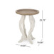 French Country Style Accent Table With Hourglass Design