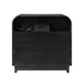 Claude Modern 3-drawers Fluted Curved Nightstand with Charging Station and USB Ports