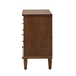 Leandro 3 Drawer 28.3 in. W Nightstand with Built-in Outlet and Solid Wood Legs