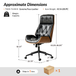 Noemi Classic Modern Genuine Leather Office Chair