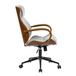 Amelia Modern Height-adjustable Swivel Office Chair with Ergonomic Headrest