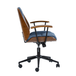 Adrian 24.75 in. W Height-adjustable Swivel Solid Wood Polyester Office Chair