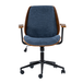 Adrian 24.75 in. W Height-adjustable Swivel Solid Wood Polyester Office Chair