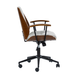 Adrian 24.75 in. W Height-adjustable Swivel Solid Wood Polyester Office Chair