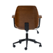 Adrian 24.75 in. W Height-adjustable Swivel Solid Wood Polyester Office Chair