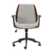 Adrian 24.75 in. W Height-adjustable Swivel Solid Wood Polyester Office Chair
