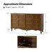 Clare 58" Wide 4 Door Sideboard with Apron Design and Solid Wood Legs