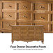 Clare 58" Wide 4 Door Sideboard with Apron Design and Solid Wood Legs