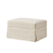 Linda Modern and Farmhouse Upholstered Slipcover Ottoman