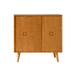 Anita Mid Century Modern Solid Wood Sideboard Buffet Cabinet with Adjustable Shelves and Legs