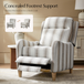 Natalia Farmhouse Polyester Recliner
