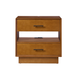 Zaida 24 in. W Mid-Century Modern 3-Drawer Nightstand with Built-In Outlets