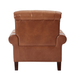 Ivo 36.5"W Traditional Oil Wax Genuine Leather Arm Chair