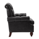 Ivo 36.5"W Traditional Oil Wax Genuine Leather Arm Chair
